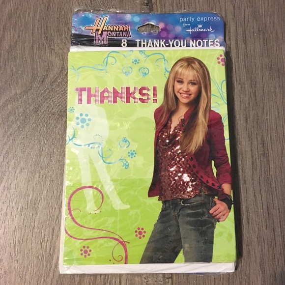 New Vintage Hannah Montana Hallmark Party Invitations & 2 Pk Thank You Notes - Picture 2 of 5